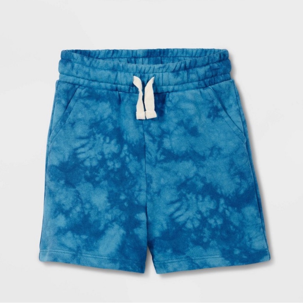 New* 2T, Toddler Solid Pull-on Shorts Cat & Jack Bright Blue Wash 2T,